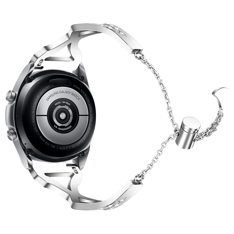 Hollow Out Rhinestone Decor 304 Stainless Steel Smart Watch Band Women Slide Bracelet for Samsung Gear S3 Classic S3 Frontier Hollow Out Rhinestone Decor 304 Stainless Steel Smart Watch Band Women Slide Bracelet for Samsung Gear S3 Classic S3 Frontier